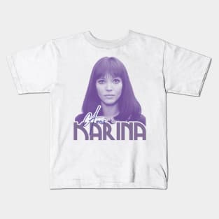 Anna Karina ))(( Avant Garde Film Actress Tribute Kids T-Shirt